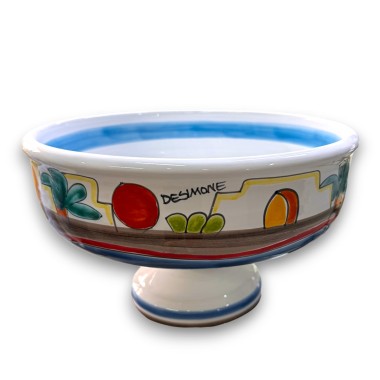 Alzata Centrotavola realizzata a mano in ceramica Dammusi Alzata Centrotavola realizzata a mano in ceramica Dammusi